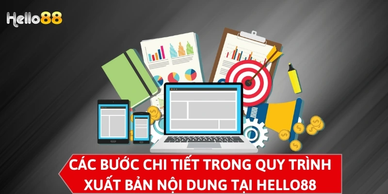 Các bước chi tiết trong quy trình xuất bản nội dung tại Hello88